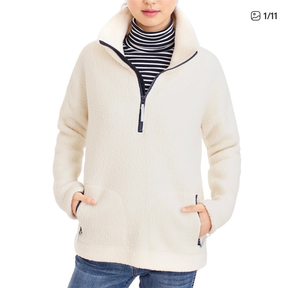 J. Crew PolarTec Sherpa half zip